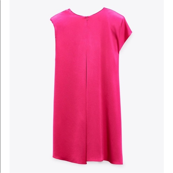 Zara Satin Effect Mini Dress - Picture 4 of 10